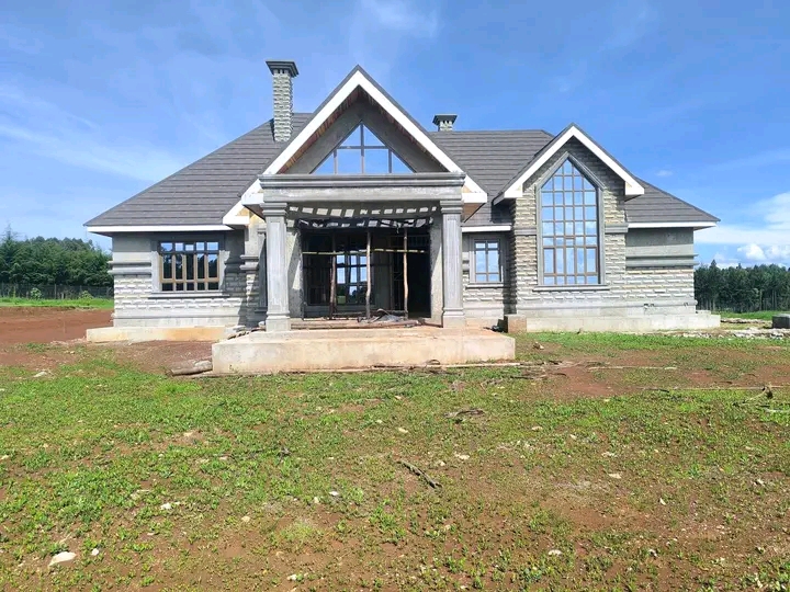 Completed family home on an open plot in Kericho County